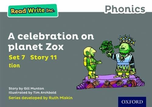 Stock image for A Celebration on Planet Zox (Grey Set 7 Storybook 11) (Read Write Inc. Phonics) for sale by WorldofBooks