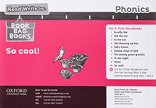 9780198372752: Read Write Inc - Phonics Set 3 Pink Story Books - Black and White Pack of 10 (NC READ WRITE INC - PHONICS) - 9780198372752