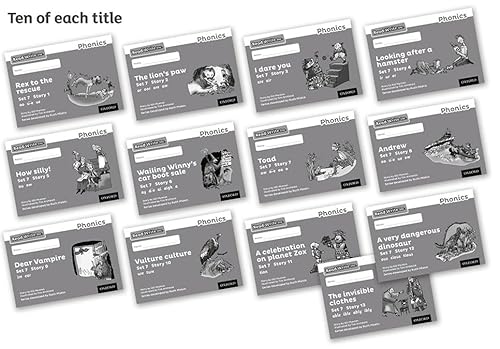 Imagen de archivo de Read Write Inc. Phonics: Black and White Grey Set 7 Storybooks Pack of 130 a la venta por Reuseabook