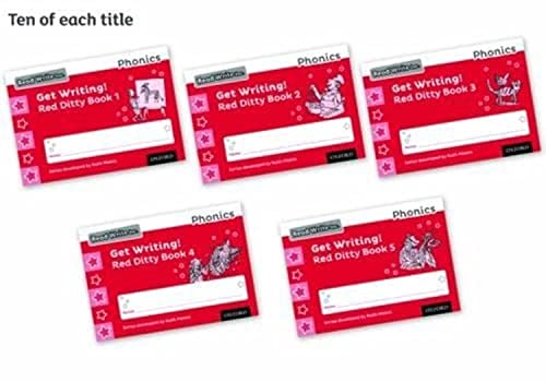 Imagen de archivo de Read Write Inc. Phonics: Get Writing! Red Ditty Books 1-5 Pack of 50 a la venta por Revaluation Books