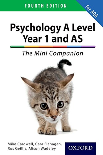 Beispielbild fr Psychology A Level Year 1 and AS : The Mini Companion zum Verkauf von Better World Books Ltd