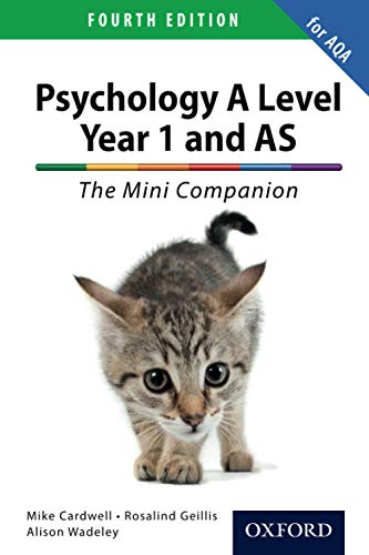 Imagen de archivo de Psychology A Level Year 1 and AS : The Mini Companion a la venta por Better World Books Ltd