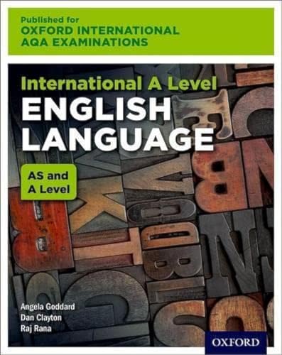 Stock image for Oxford International AQA Examinations: International A Level English Language for sale by WeBuyBooks