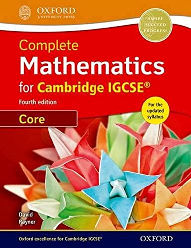 Stock image for Complete Mathematics for Cambridge IGCSE Student Book (Core) (CIE IGCSE Complete Series) for sale by MusicMagpie