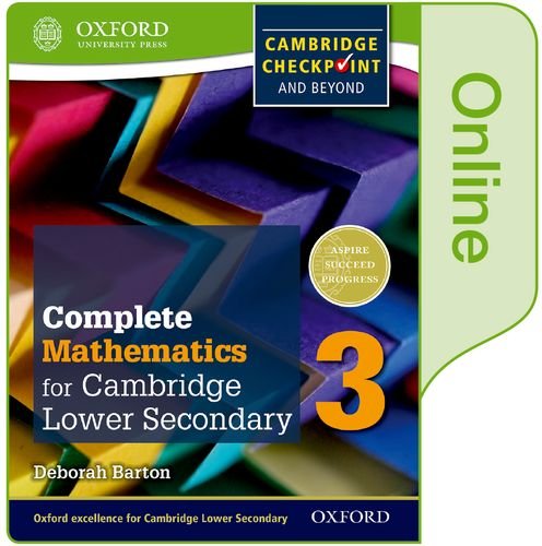 Imagen de archivo de Complete Mathematics for Cambridge Lower Secondary Book 3: Online Student Book (Cie Checkpoint) a la venta por Reuseabook