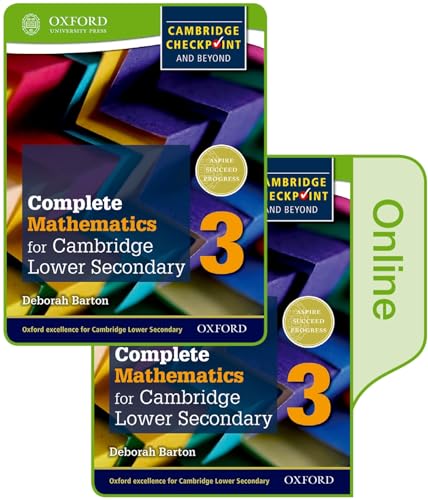 Imagen de archivo de Complete Mathematics for Cambridge Lower Secondary Book 3: Print and Online Student Book (CIE Checkpoint) a la venta por Lucky's Textbooks