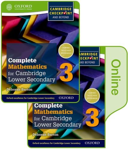 9780198379676: Complete mathematics for Cambridge lower secondary. Student book. Per la Scuola media. Con e-book. Con espansione online (Vol. 3): Print and Online ... Maths for Cambridge Secondary 1)