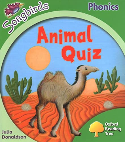 Beispielbild fr Oxford Reading Tree: Level 2: More Songbirds Phonics: Animal Quiz zum Verkauf von WorldofBooks