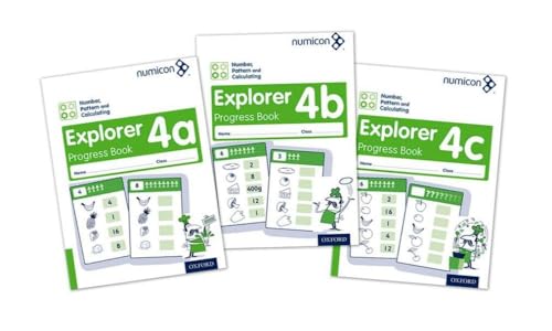 Stock image for Numicon: Number, Pattern and Calculating 4 Explorer Progress Books ABC (Mixed pack) for sale by Greener Books