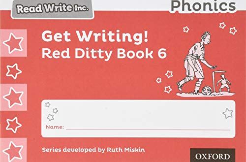 Imagen de archivo de Read Write Inc. Phonics: Get Writing! Red Ditty Book 6 Pack of 10 a la venta por Revaluation Books
