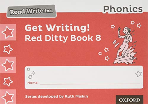 Imagen de archivo de Read Write Inc. Phonics: Get Writing! Red Ditty Book 8 Pack of 10 a la venta por Revaluation Books