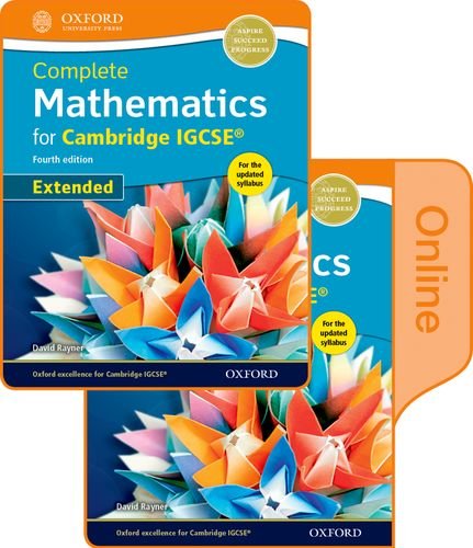 Stock image for Complete Mathematics for Cambridge IGCSERG Online & Print Student Book Pack (Extended) (CIE IGCSE Complete Series) for sale by HPB-Red