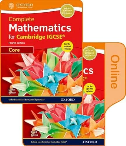 Stock image for Complete Mathematics for Cambridge IGCSE Print &amp; Online. Student Book (Core) for sale by Blackwell's