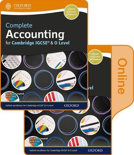 9780198417804: Complete Accounting for Cambridge O Level & IGCSE Student Book & Online Book (Cie Igcse Complete)