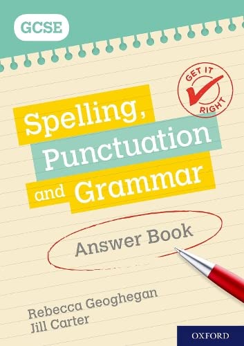 Beispielbild fr Get It Right: for GCSE: Spelling, Punctuation and Grammar Answer Book zum Verkauf von WorldofBooks