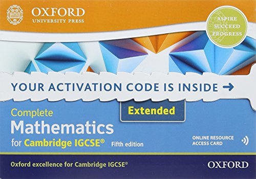 Stock image for Complete Mathematics for Cambridge IGCSE Student Book (Extended): Online Student Book for sale by Revaluation Books
