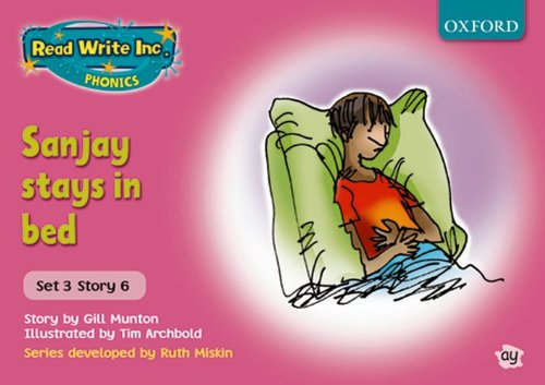 9780198461661: Read Write Inc Phonics Pink Set 3 Storybooks Sanjay Stays in Bed