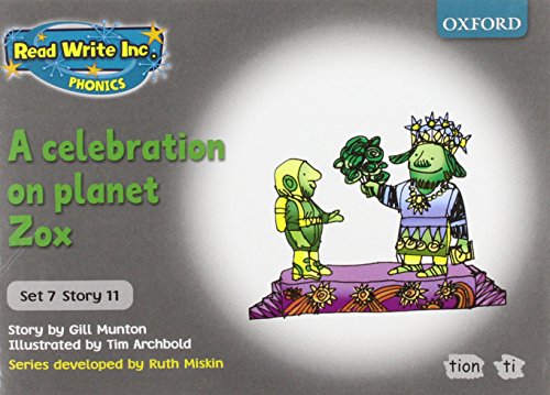 Imagen de archivo de Read Write Inc. Phonics: Grey Set 7 Storybooks. A Celebration on Planet Zox a la venta por WorldofBooks