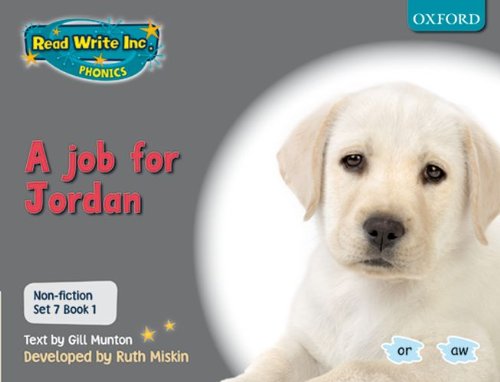 Imagen de archivo de Read Write Inc. Phonics: Non-fiction Set 7 (Grey): A job for Jordan - Book 1 a la venta por WorldofBooks