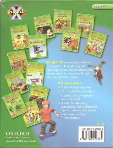 9780198476672: Project X - Power of Reading RRP 51.87: 12 Books of 2 stories each plus teacher/parent Handbook - incl. Pickles' New Home and My Cat Moggy, Ant and the Baby and Run Cat, Run!, Is Dad in Here? and A New Home, Tiger's Family and Go to Bed ....... (Oxford Reading Tree)