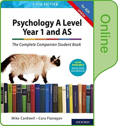 Beispielbild fr The Complete Companions: AQA Psychology A Level: Year 1 and AS Student Book Online Course Book (Complete Companions Fifth Edition for AQA) zum Verkauf von Monster Bookshop