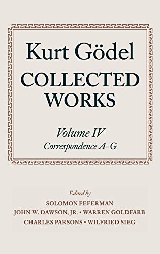9780198500735: Collected Works: Volume IV: Correspondence, A-G (Collected Works Series)