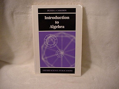 Beispielbild fr Introduction to Algebra zum Verkauf von ThriftBooks-Dallas