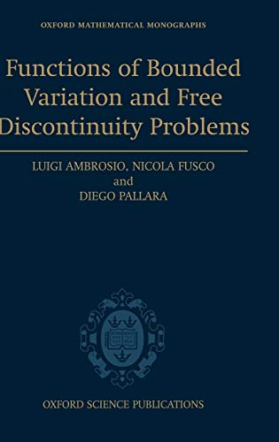9780198502456: Functions of Bounded Variation and Free Discontinuity Problems