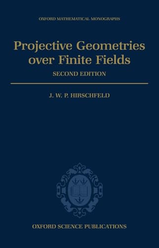 Imagen de archivo de Projective Geometries Over Finite Fields Oxford Mathematical Monographs a la venta por PBShop.store US