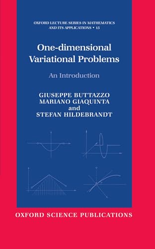 Beispielbild fr One-Dimensional Variational Problems: An Introduction. zum Verkauf von Antiquariat Bernhardt