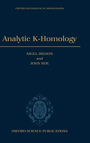 9780198511762: Analytic K-Homology (Oxford Mathematical Monographs)