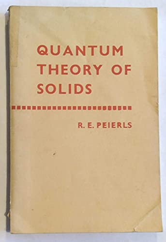 9780198512400: Quantum Theory of Solids