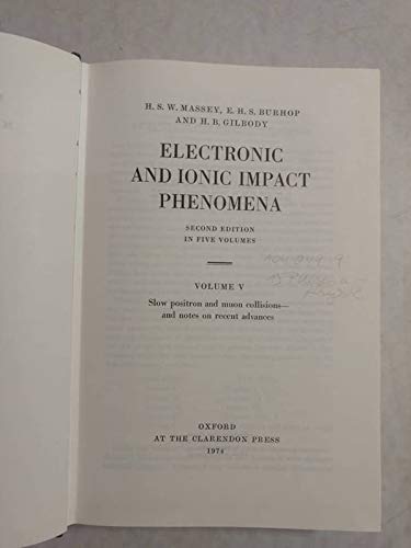 Imagen de archivo de Electronic and Ionic Impact Phenomena. Volume IV, Recombination and Fast Collisions of Heavy Particles. Second edition a la venta por Zubal-Books, Since 1961