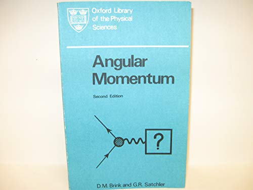 Imagen de archivo de Angular Momentum (Oxford Library of Physical Science) a la venta por Ergodebooks