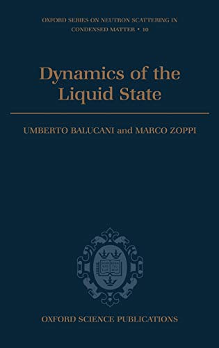 Stock image for Dynamics of the Liquid State for sale by Buchpark