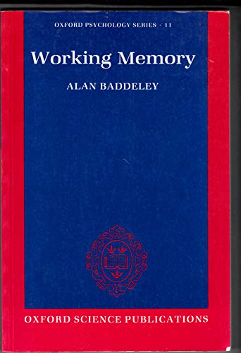 9780198521334: Working Memory: No.11