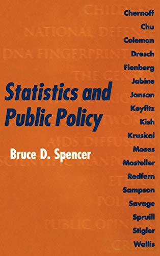 Beispielbild fr Statistics and Public Policy. zum Verkauf von Antiquariat Hohmann