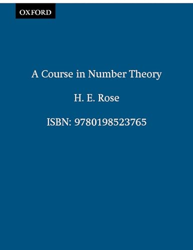 Stock image for A Course in Number Theory for sale by Better World Books