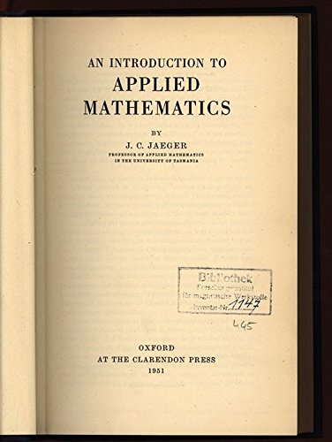 9780198531128: Introduction to Applied Mathematics