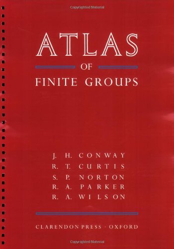 Stock image for Atlas of Finite Groups: Maximal Subgroups and Ordinary Characters for Simple Groups for sale by Revaluation Books