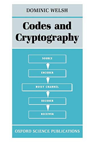 Beispielbild fr Codes and Cryptography zum Verkauf von BooksRun