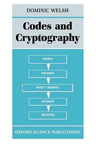 9780198532873: Codes and Cryptography