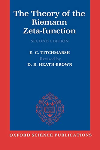 Imagen de archivo de The Theory of the Riemann Zeta-Function (Oxford Science Publications) a la venta por GF Books, Inc.