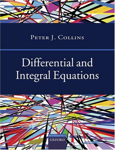 9780198533825: Differential and Integral Equations
