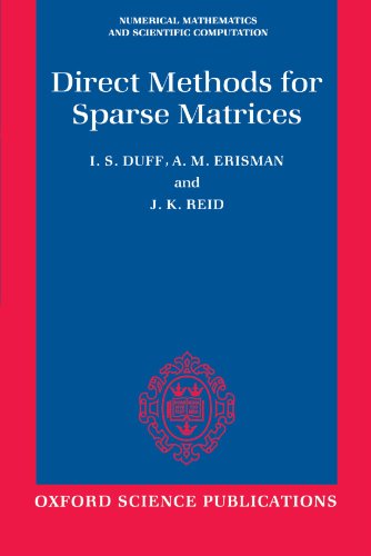 Imagen de archivo de Direct Methods for Sparse Matrices (Numerical Mathematics and Scientific Computation) a la venta por ThriftBooks-Dallas