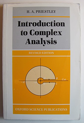 

Introduction to Complex Analysis (Oxford Science Publications)