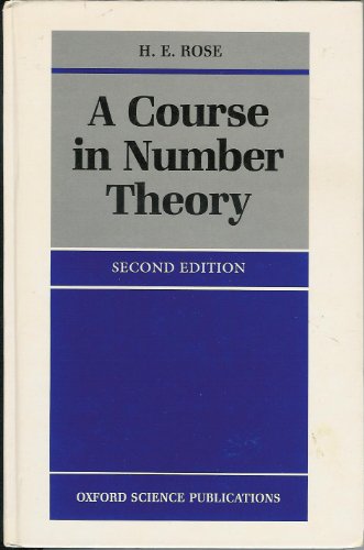 9780198534792: A Course in Number Theory