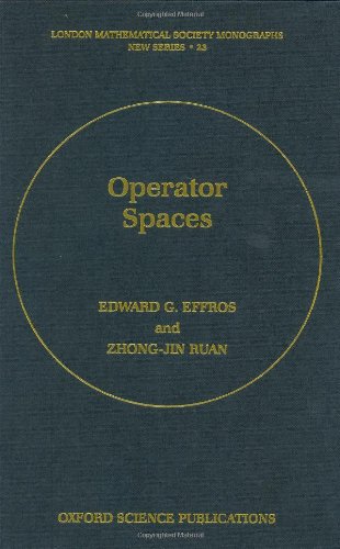 Imagen de archivo de Operator Spaces (London Mathematical Society Monographs New Series 23) a la venta por Zubal-Books, Since 1961