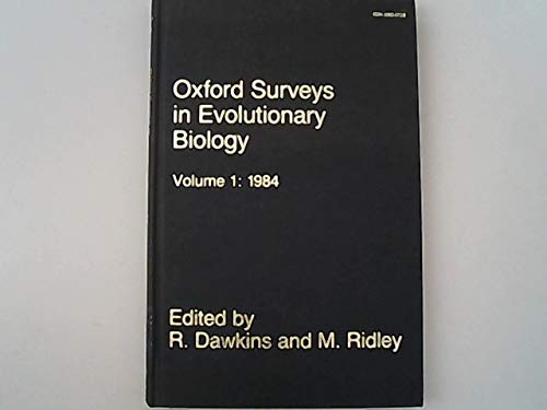

Oxford Surveys in Evolutionary Biology: Volume 1: 1984