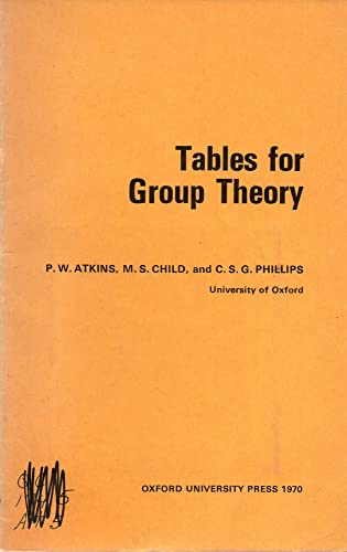 Tables for group theory (9780198551317) by Atkins, P. W